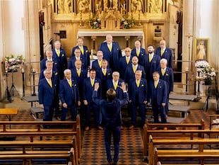  Local choir Synergy take centre stage at Llanarth's festive countdown
