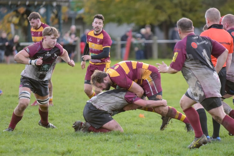 An Aber player finds the way blocked