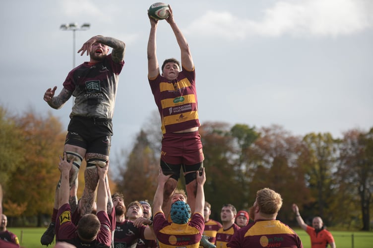 An Aber jumper secures line-out ball