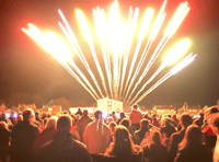 Look up! Fireworks light up the skies above Abergavenny