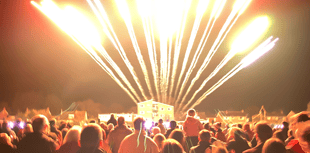 Look up! Fireworks light up the skies above Abergavenny