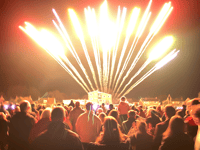 Look up! Fireworks light up the skies above Abergavenny
