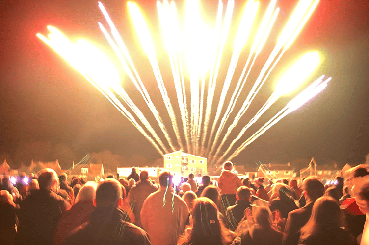 Abergavenny Fireworks 2025 Belgrave Park