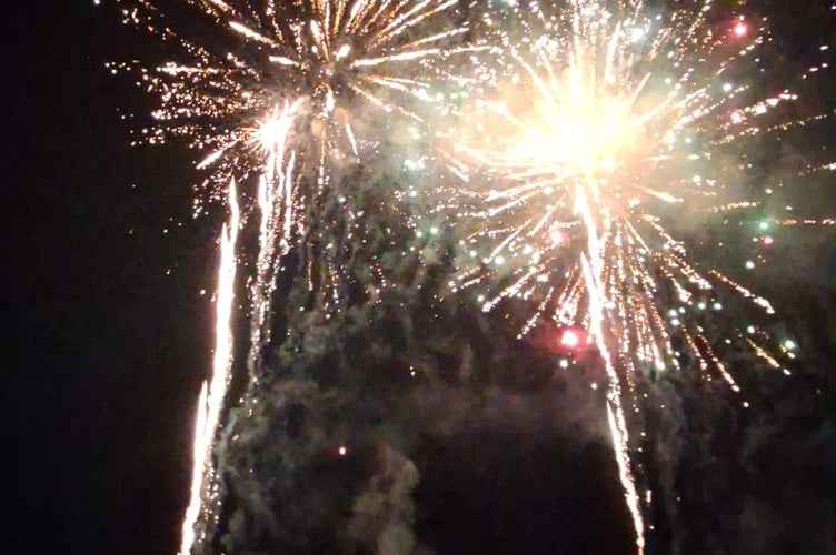 Fireworks in Abergavenny 2025
