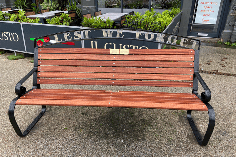 2nd memorial bench Abergavenny