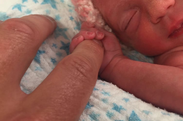 Cadi weighed just 4lbs when she surprised everyone by arriving seven weeks early in Abergavenny.