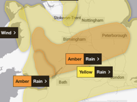 Storm Claudia expected to bring heavy rain and flooding on Friday