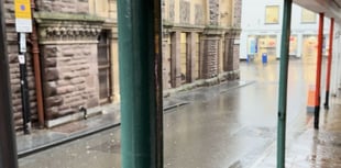 
WATCH! Storm Claudia empties Aber! 