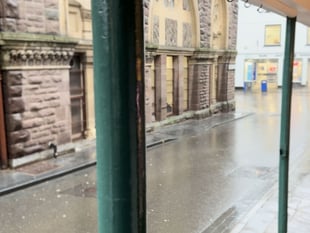 
WATCH! Storm Claudia empties Aber! 