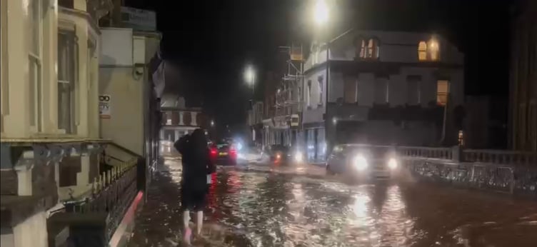 Flooding in Abergavenny