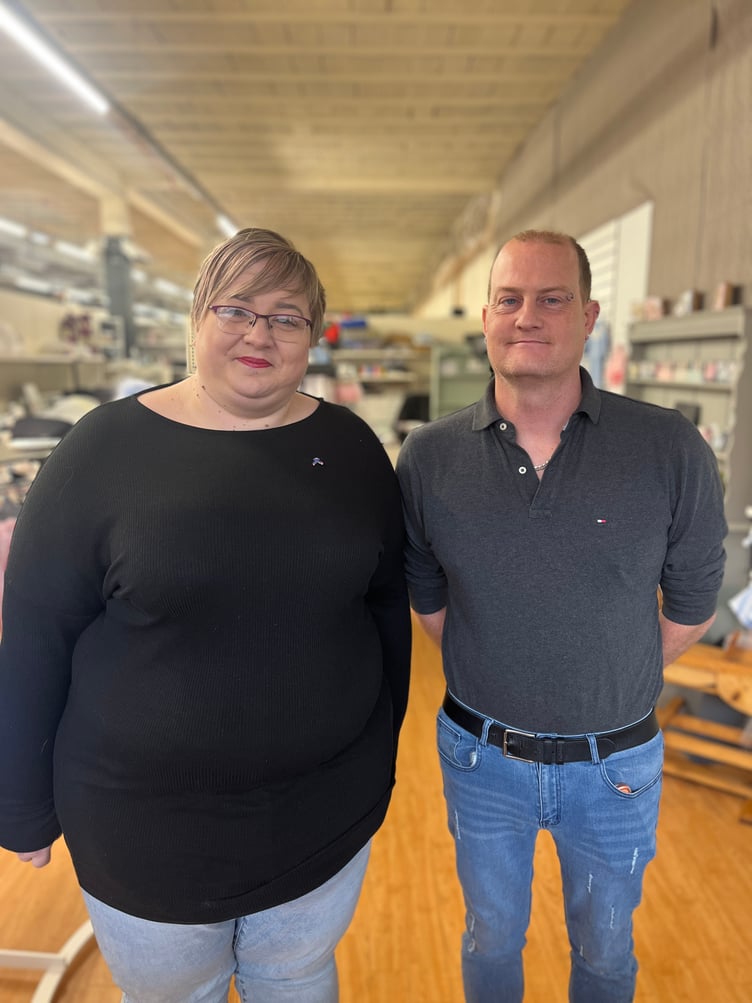 Phillippa and Aaron Reeks from Caldicot