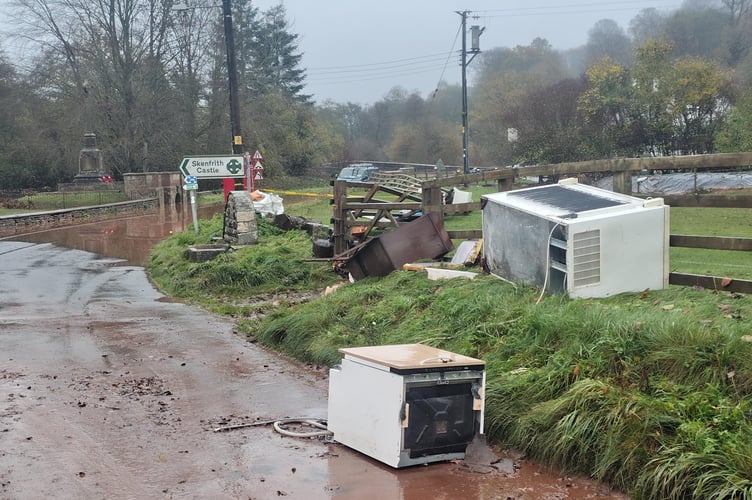 Skenfrith's worst flooding in 100 years
