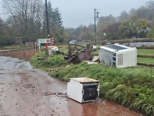 Skenfrith sees worst storm in 100 years