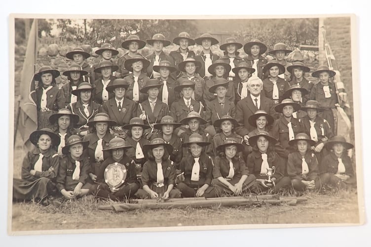 Cardiff Girl Guides Postcard 1923