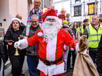 Town defies Claudia to switch on festive cheer