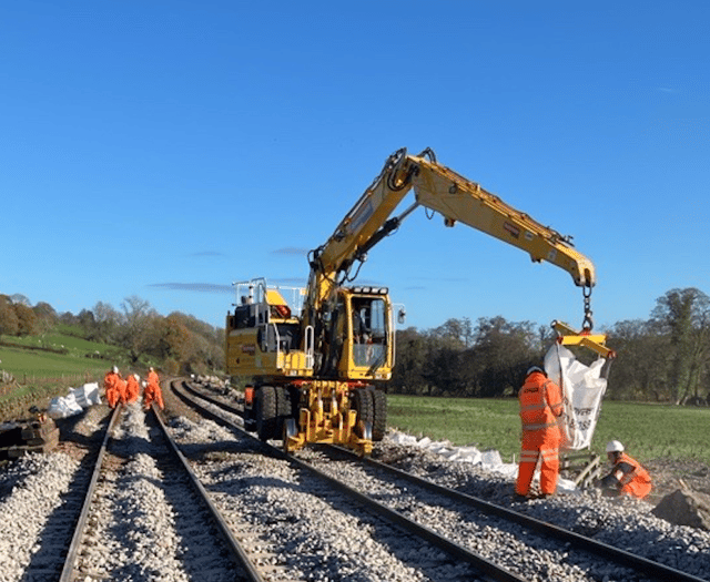 Rapid railway repair sees trains back in Aber