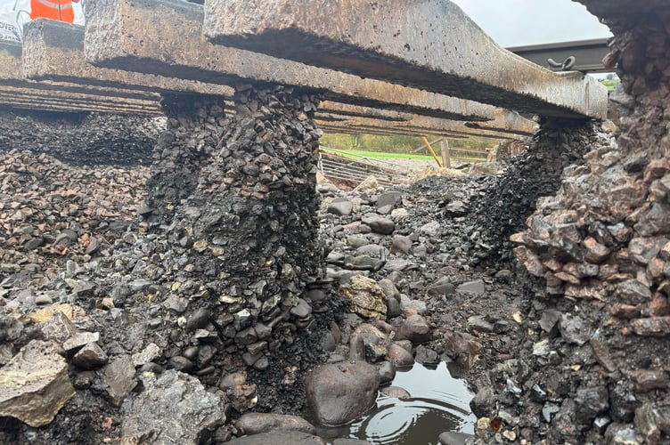 The marches line was washed out after storm claudia