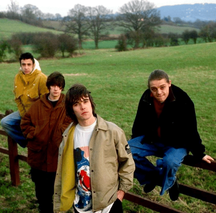 The band, with Mani right, were almost a permanent fixture in Monmouth in the early 1990s