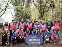 Hundreds turn out for first ever Llanfoist Crossing parkrun