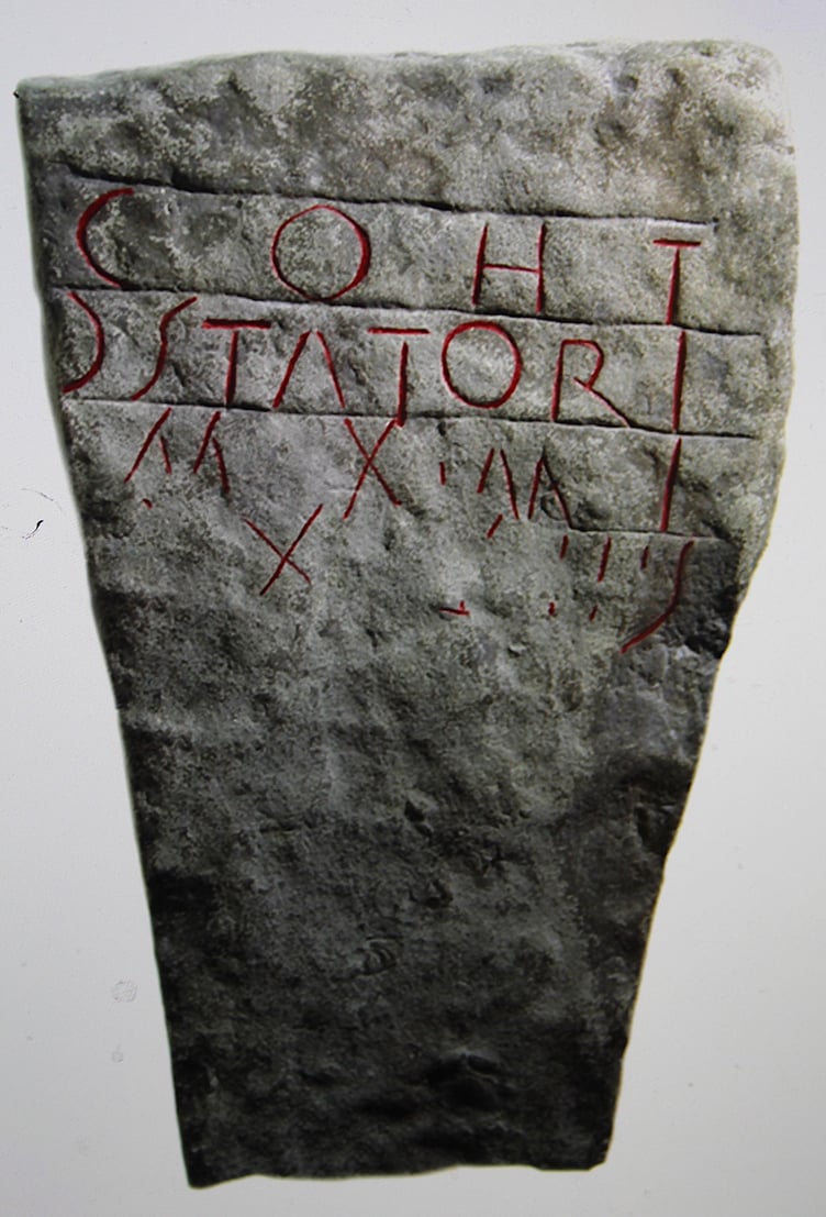 Wording on a plaque in Goldcliff Church