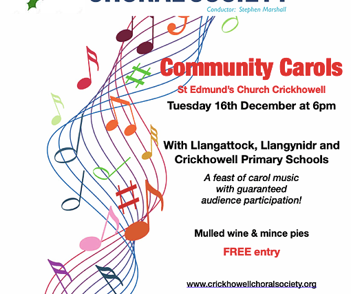 Community Carols in Crickhowell – a festive evening for all