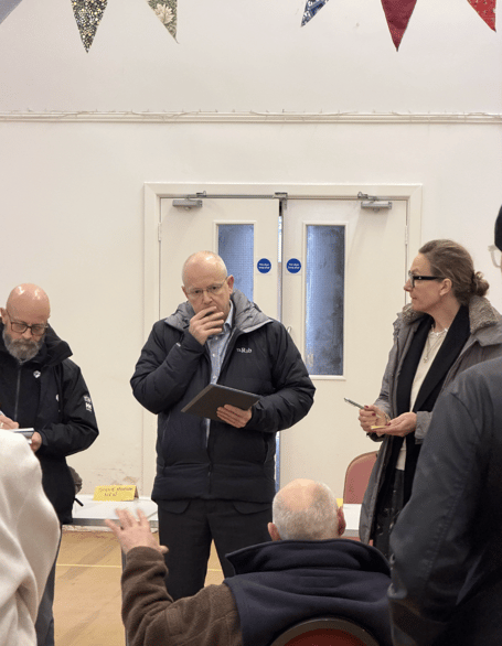 Catherine Fookes MP at recent Skenfrith meeting 