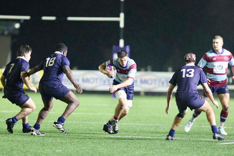 Monmouth skipper Logan Woskett in action for Crawshays