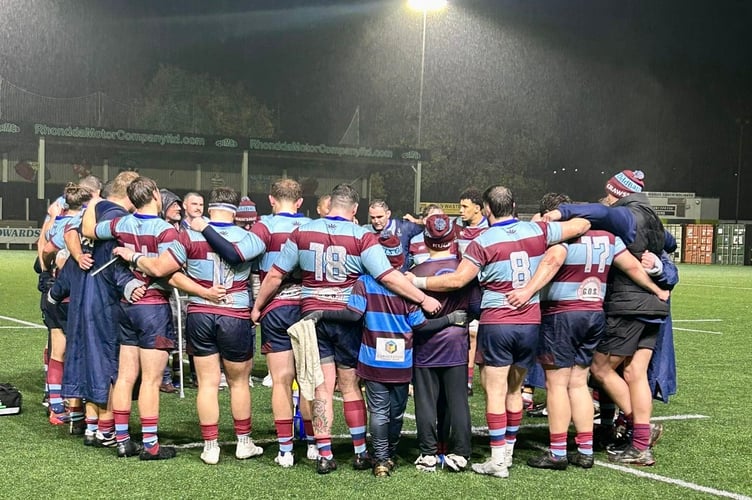 The Crawshays team bond after a fantastic victory