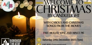 A candlelight Welcome to Christmas at the Borough Theatre