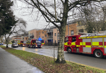 Firefighters tackle blaze at Abergavenny retirement complex