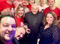 Dominic sings with the stars in TV's Royal Variety Show 