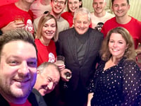 Dominic sings with the stars in TV's Royal Variety Show 