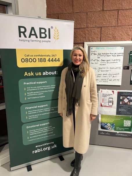 Laura Anne Jones MS at Raglan cattle market