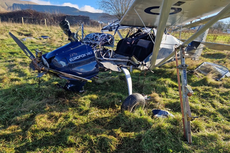Crashed aircraft - Talgarth