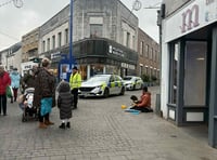 Police rush to reports of abuse in town centre