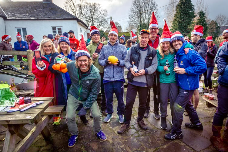 There was a festive spring in the step for the winners in the Skirrid Fell Race