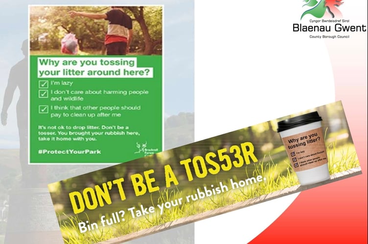 Blaenau Gwent's anti litter campaign