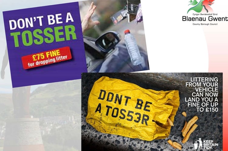 Blaenau Gwent's anti litter campaign