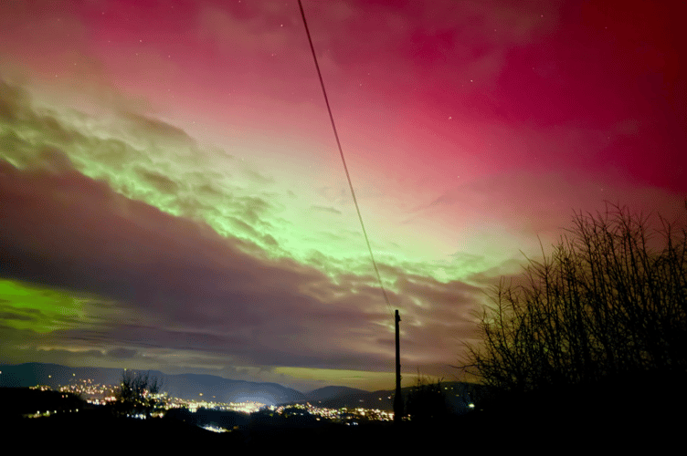 Northern lights over Monmouth-Katherine Thomas