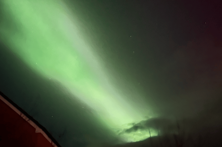Northern lights captured in Monmouth- Kat Pugh