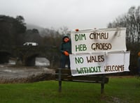 Migrant solidarity demo held in Abergavenny