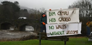 Migrant solidarity demo held in Abergavenny
