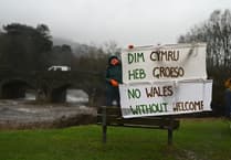 No Wales without Welcome - locals stage migrant solidarity demo in Abergavenny