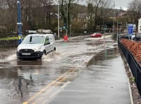 A40 Abergavenny flooded, diversions in place