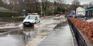 A40 Abergavenny flooded, diversions in place