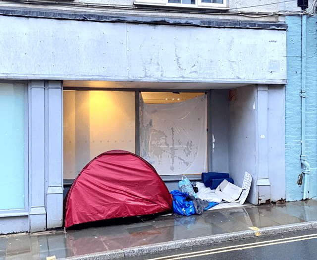 Council has "offered" homeless tent man help