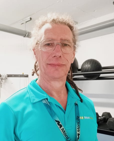 Monmouth class instructor Nick Worms: “I love the camaraderie of the cardiac rehab exercise class.”