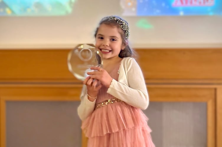 Charlotte Prosser - winner of the best supporting actress award for her role in Annie