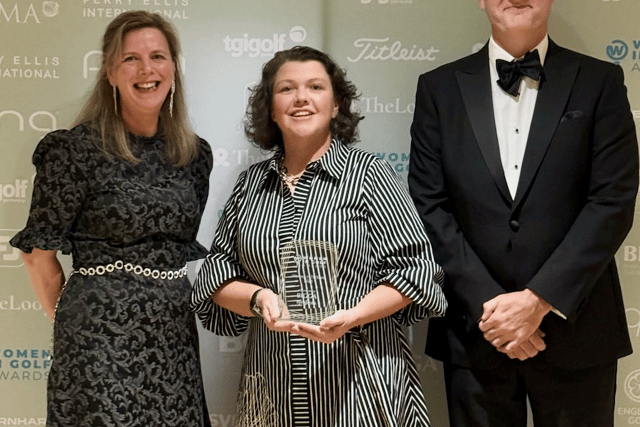 Course manager Lucy proves a hit at Women in Golf  Awards