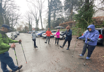 Nordic walking in the beautiful surroundings of the Monmouthshire countryside
